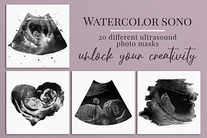 Watercolor Ultrasound Photomasks