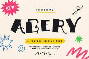 AGERY – Playful Display Font