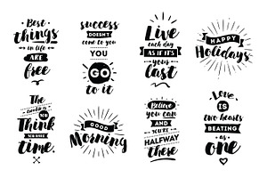 Typography set #8