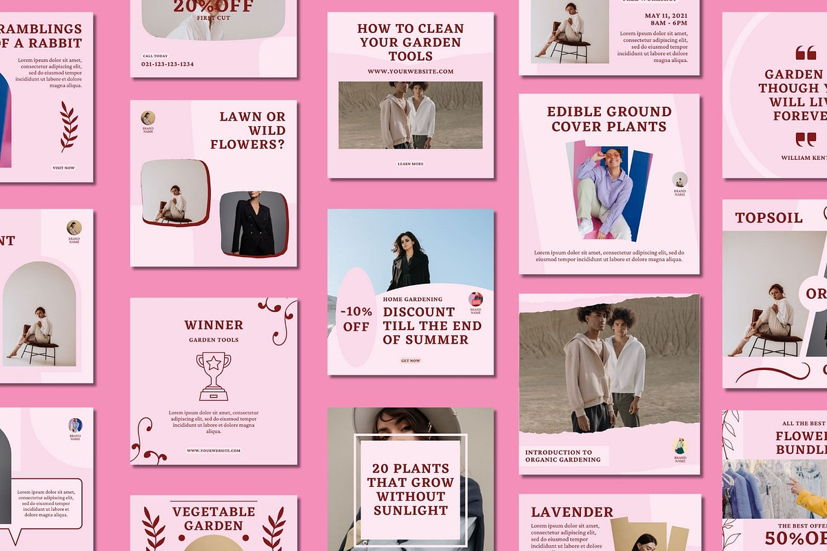 Flymingo Social Media Post Template, a Social Media Template by BoontenStudio (Photo 2 of 7)