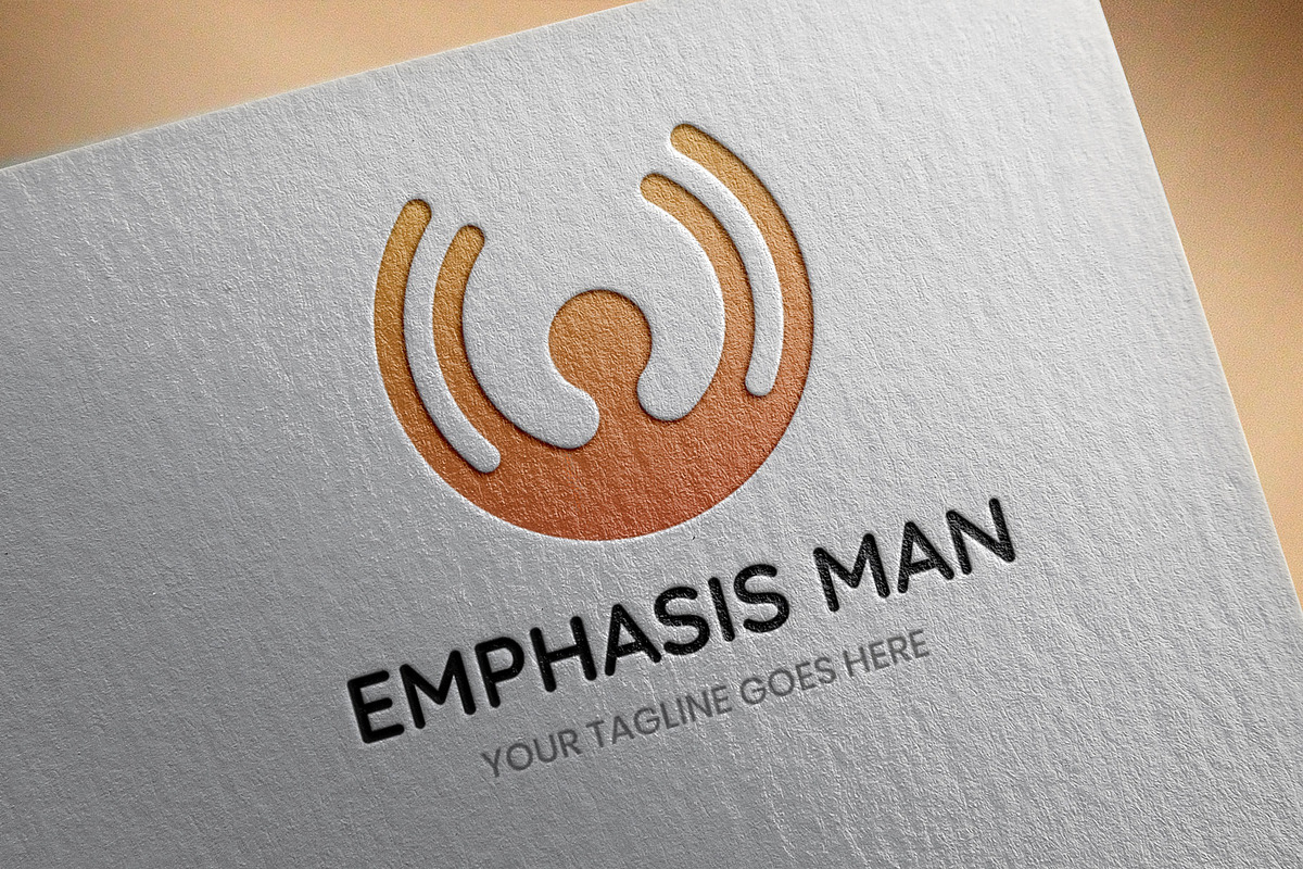 Emphasis Man Logo Template, a Branding & Logo Template by BdThemes