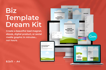 Biz Template Dream Kit, a Magazine Template by Anchor ‹A› Digital Design
