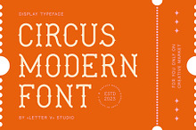 MODERN CIRCUS - vintage display font
