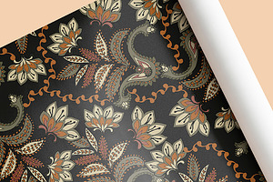 Jacobean Ethnic Floral Pattern