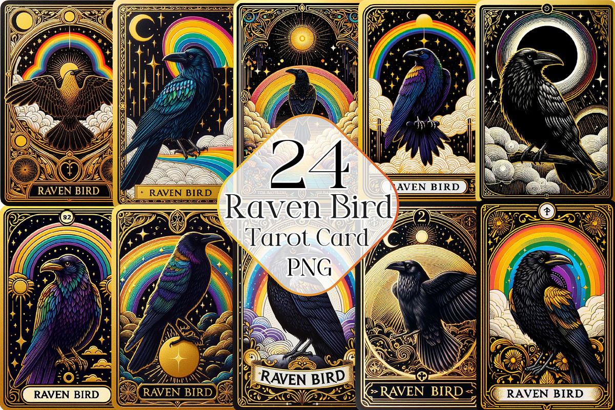 Raven Bird Tarot Card Sublimation, a Work Illustration by Dream Creation (Photo 1 of 4)