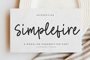 Simplefire Monoline Handwritten Font, a Script Font by Letterative Studio (Thumbnail 1 of 7)