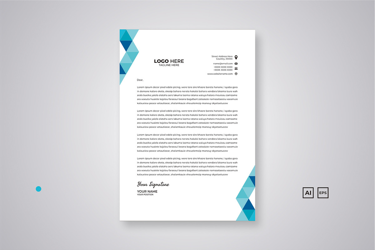 Letterhead, a Templates & Theme by suhadidesign (Photo 2 of 6)