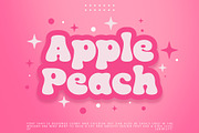 Apple Peach | Playful bubble Font, a Sans Serif Font by roomspace creative lab (Thumbnail 1 of 14)