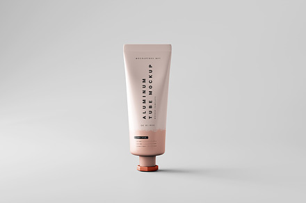 Aluminum Metal Cream Tube Mockups, a Packaging Mockup by MockupFree.Net