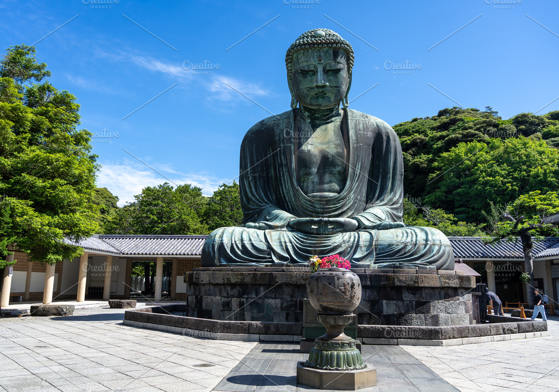 Great Buddha Daibutsu statue at Kotoku-in temple in Kamakura, Ja, an Architecture Photo by GoodGoods