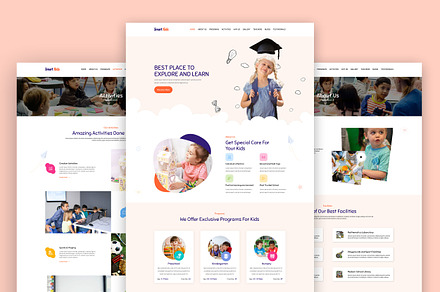 Kindergarten website template HTML, a HTML Template by App Innovation