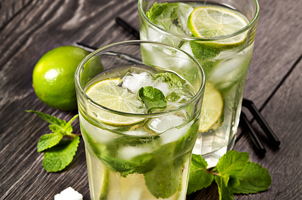 Summer cold cocktail drink mojito containing alcohol, alcoholic, and, a Food & Drink Photo by Olha Klein