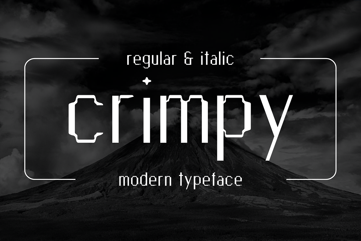Crimpy - Modern Typeface, a Sans Serif Font by Made by Cap (Photo 1 of 5)
