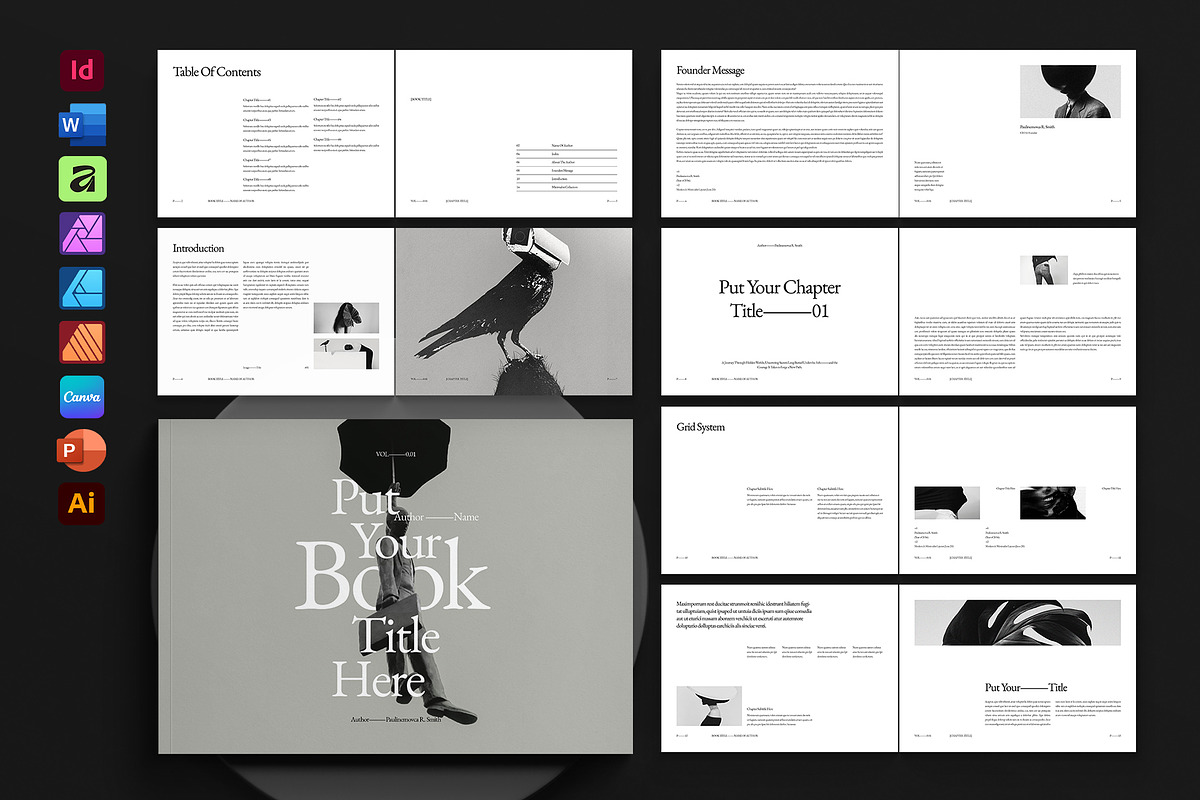Book Title Layout Design Landscape, a Brochure Template by DesignCrest (Photo 1 of 22)