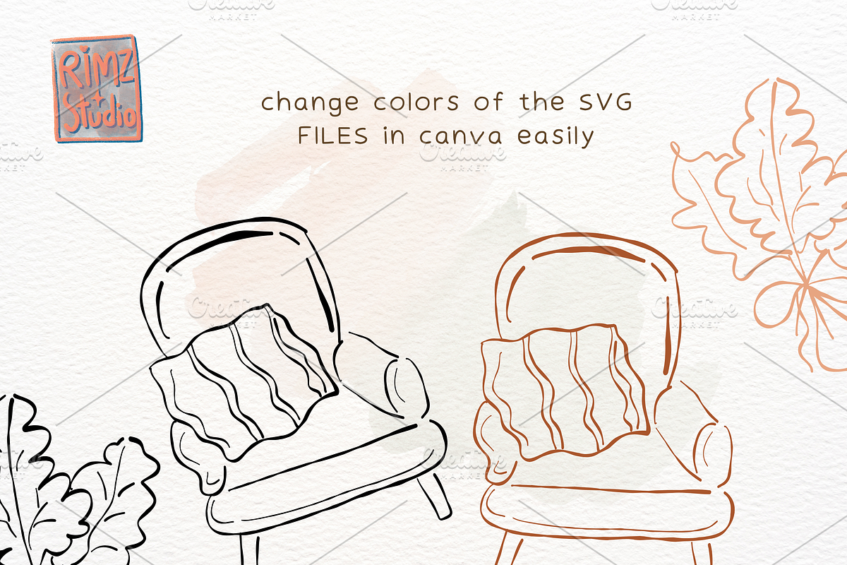 Fall Doodle Elements Hand Drawn SVG, a Seasonal Illustration by RimzStudio (Photo 2 of 7)