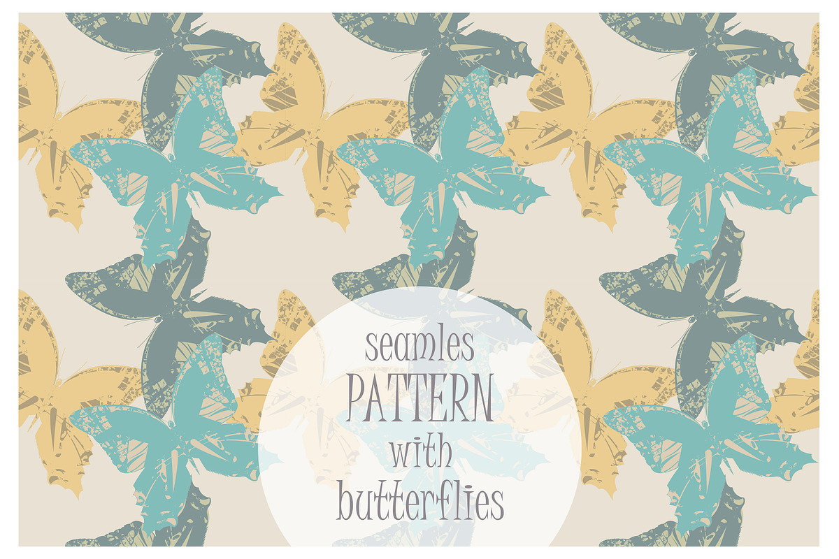 5 Seamless patterns with butterflies, a Pattern Graphic by Daria Maier (Photo 6 of 7)
