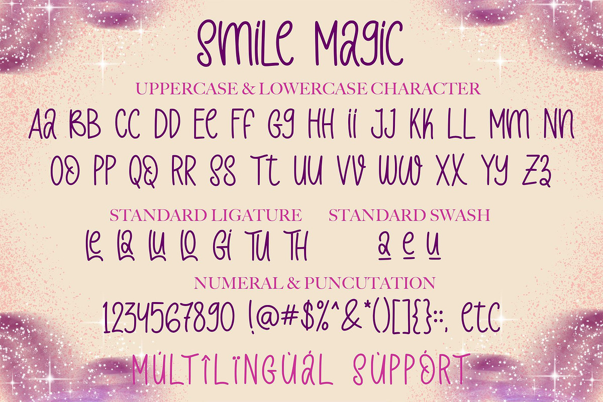 Smile Magic | Handwritten Font, a Handwritten Font by esamaradany (Photo 7 of 8)