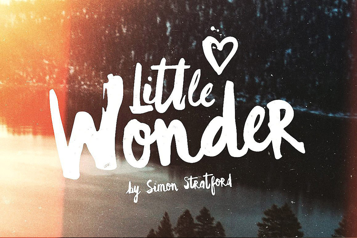 Script font Little Wonder brush, a Script Font by Itsmesimon (Photo 12 of 12)