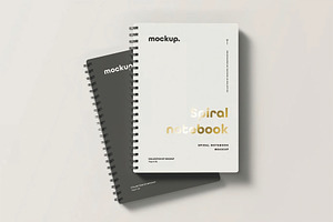 Spiral Notebook Mockup, a Books & Magazine Mockup by DesignRushMarket