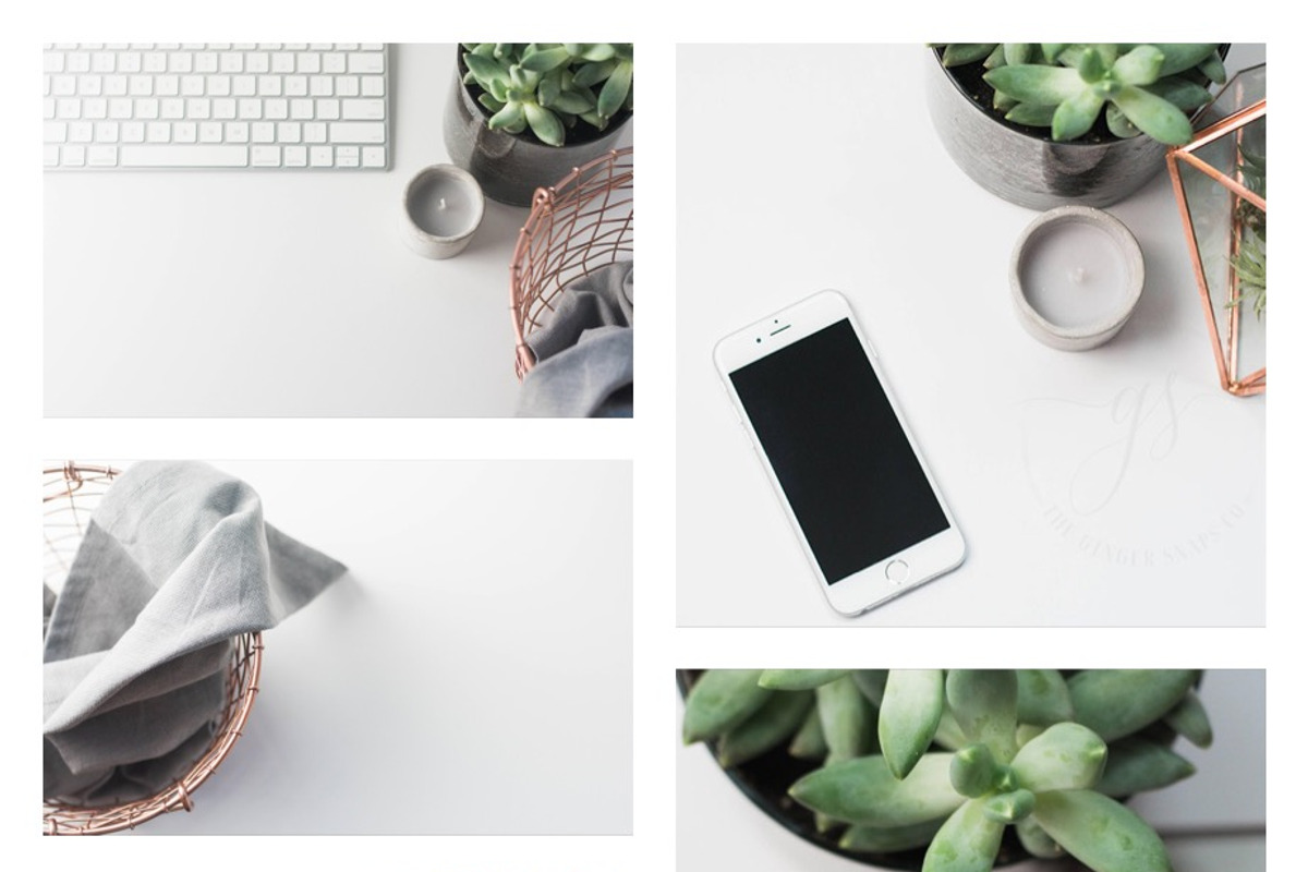 Cozy Minimalist Stock Photo Bundle, an iPhone Mockup by The Ginger Snaps Co (Photo 1 of 4)