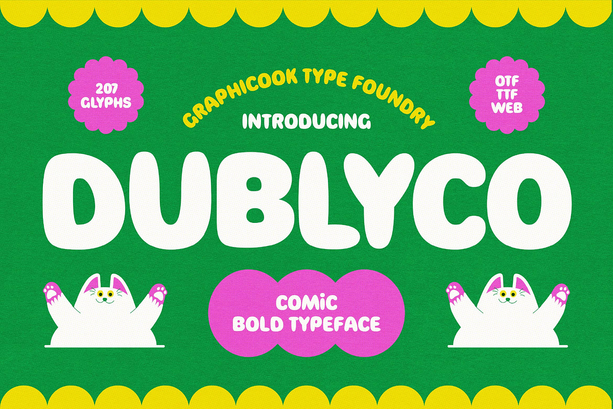 Dublyco, a Sans Serif Font by graphicook (Photo 1 of 10)
