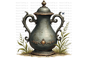 Potted Gothic Plants, a Decorative Illustration by Bloom Craft Creations (Thumbnail 7 of 12)
