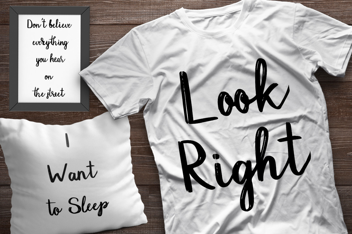 Dark Street - script font preview 6
