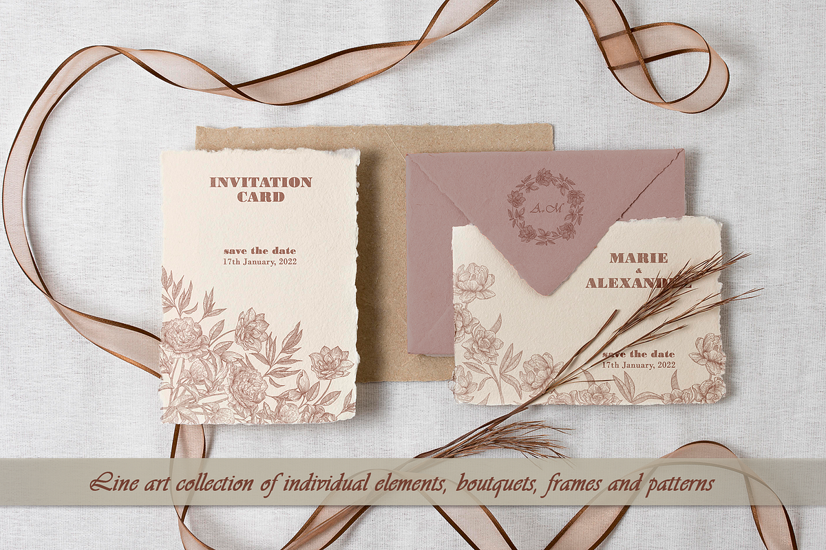 Vintage Floral collection, a Decorative Illustration by DamriNa art (Photo 2 of 10)