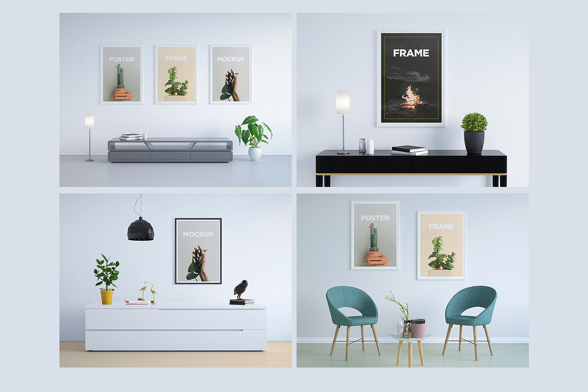 Frame Poster Mockup, a Print Template by AlkStudio (Photo 5 of 5)