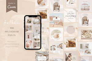 Aesthetic Instagram Template CANVA