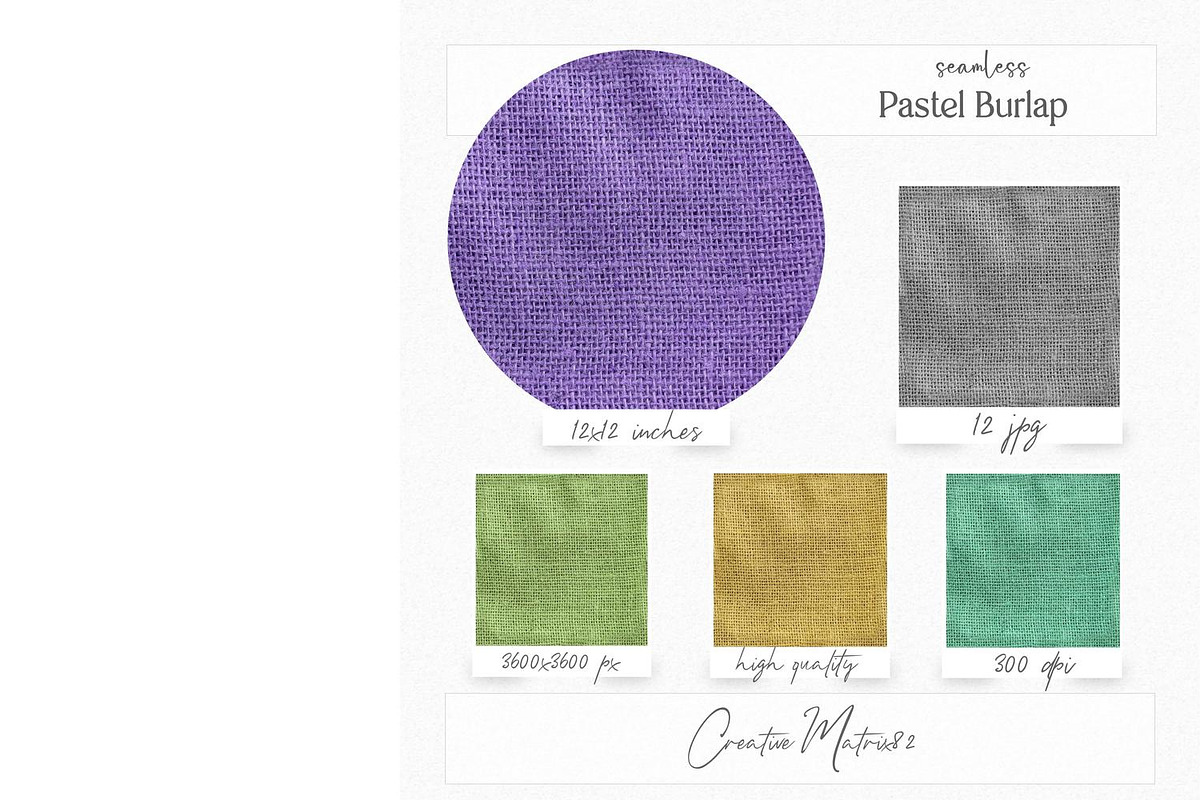 Pastel Burlap Seamless Rustic Textur, a Texture Graphic by Creative Matrix82 (Photo 2 of 6)