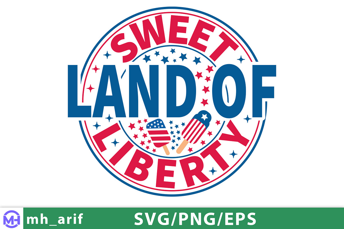 Sweet Land of Liberty 4th of July, a Graphic by mh_arif (Photo 5 of 5)