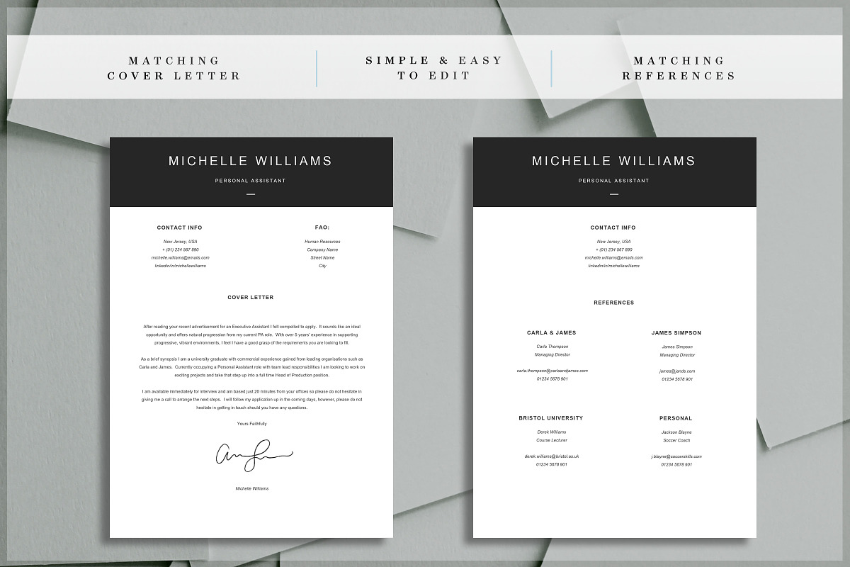 Basic Resume Template, a Resume Template by introDuice - CV / Resumes (Photo 4 of 6)