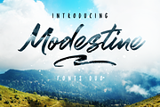 Modestine Script, a Script Font by kavoon (Thumbnail 1 of 9)