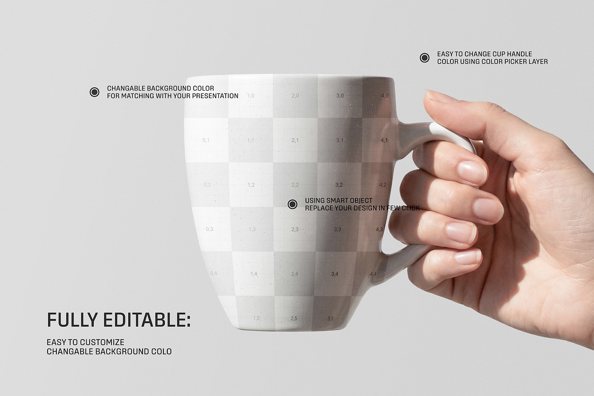 Coffee Mug Hand Holding Mockup, a Cups & Container Mockup by Toasin Studio (Photo 4 of 4)