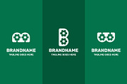 Letter M B W Flower Minimal Logo, a Branding & Logo Template by Pray Art Design Studio (Thumbnail 2 of 2)
