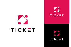 Ticket Square Simple Logo, a Branding & Logo Template by ika trisiana