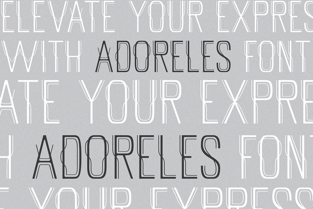 Adoreles, a Sans Serif Font by Nathatype (Photo 7 of 11)