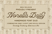 Norelia Daily Handmade Font Duo