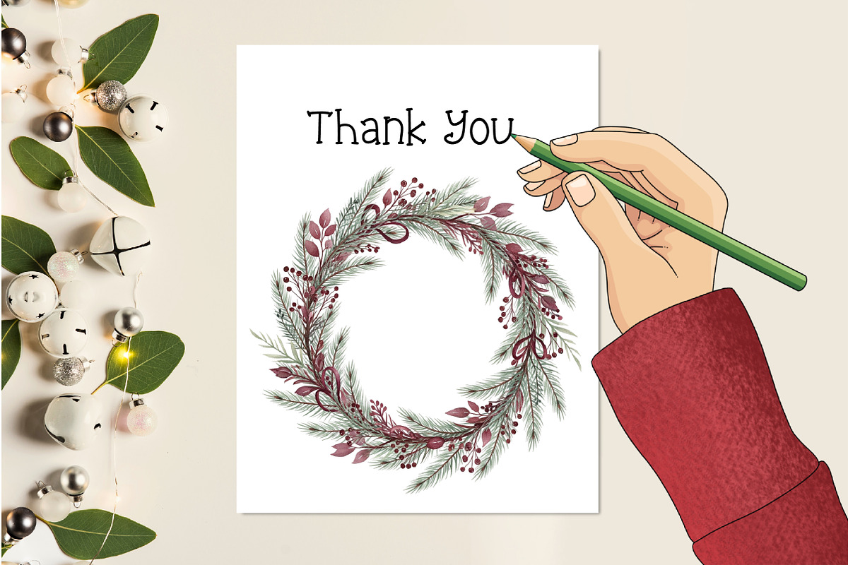 Moody Christmas Clipart PNG Bundle, an Illustration by Creative Art (Photo 8 of 9)