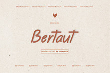 Bertaut Handwritten Font