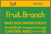 Fruit Branch font, a Font by weknow (Thumbnail 1 of 5)