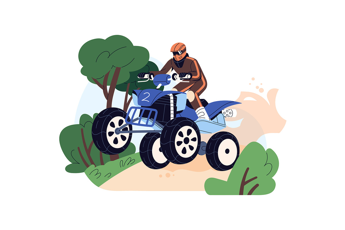 Extreme sport on summer vacation set, a Sport Illustration by PaperTrident (Photo 6 of 9)