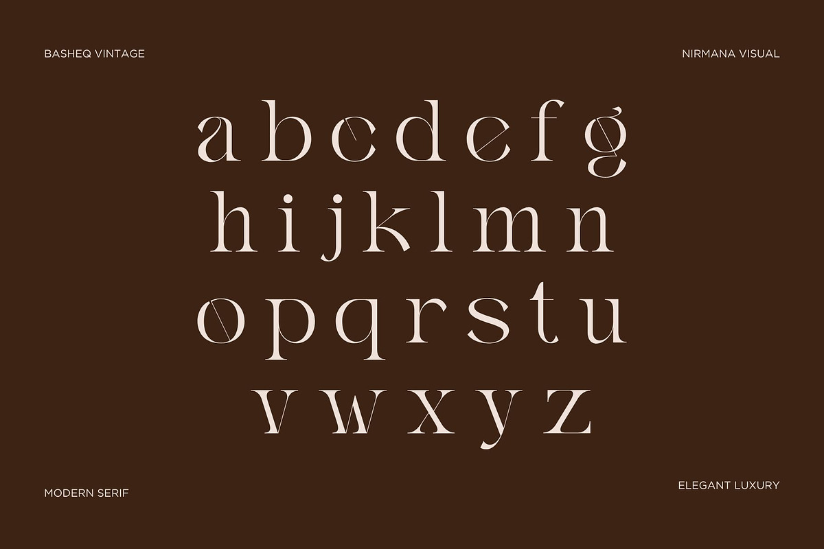 Basheq Vintage - Modern Serif, a Serif Font by Nirmana Visual (Photo 10 of 18)