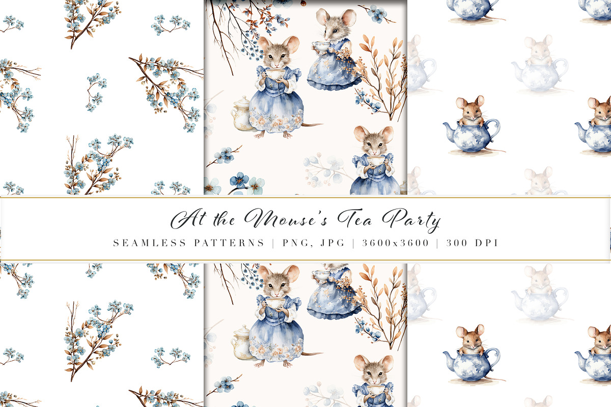 At The Mice Tea Party Collection, an Animal Illustration by Pati Paints (Photo 6 of 14)
