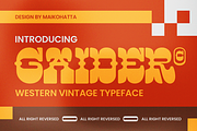 Gaider - Western Vintage Typeface, a Serif Font by MaikoHatta (Thumbnail 1 of 8)