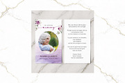 Funeral Prayer Card Canva FR009, a Card Template by TyphoonStudio (Thumbnail 1 of 6)