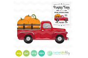 Pumpkin Truck, an Illustration by betterlifeblog (Thumbnail 1 of 2)