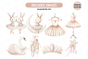 Bunny Ballerina Clipart, an Illustration by TatiMockup (Thumbnail 3 of 7)