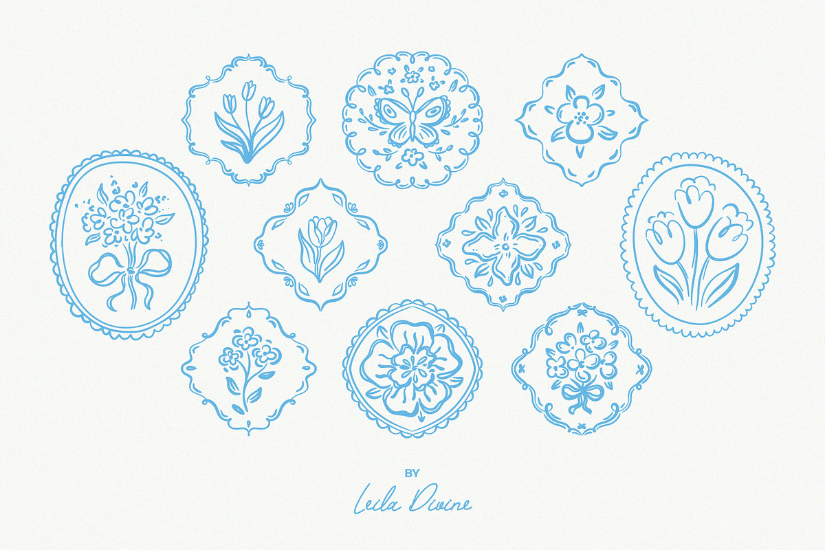 Hand Drawn Whimsy Spring, an Object Graphic by Leila Divine (Photo 8 of 21)